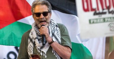 Ben Jamal, Director of Palestine Solidarity Campaign (PSC), addresses fellow pro-Palestinian activists at a Defend The Right to Protest rally in defence of Palestine Action outside Downing Street on 2nd July 2025 in London, United Kingdom. He is facing trial on 7th July in relation to the National March for Palestine on 18th January.