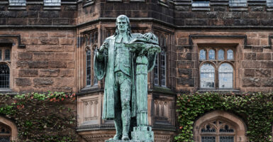 Statue of John Witherspoon, Princeton University.
