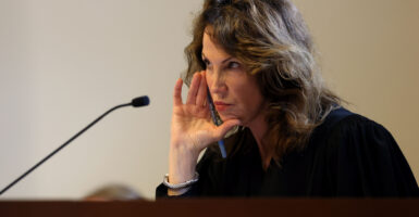 Boston, MA - July 7: Chief Justice Tracy-Lee Lyons listens to an attorney inside the BMC central courtroom on July 7, 2025.