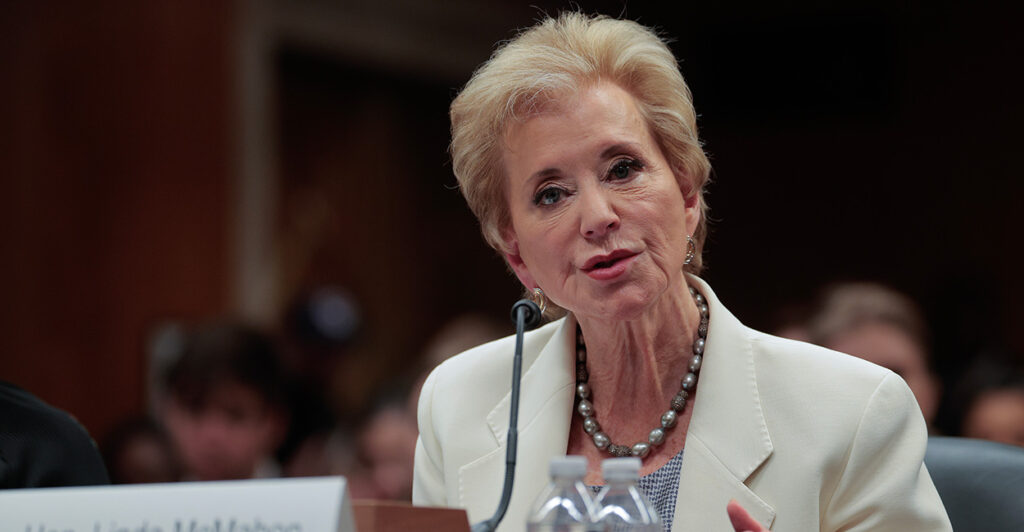 Education Secretary Linda McMahon