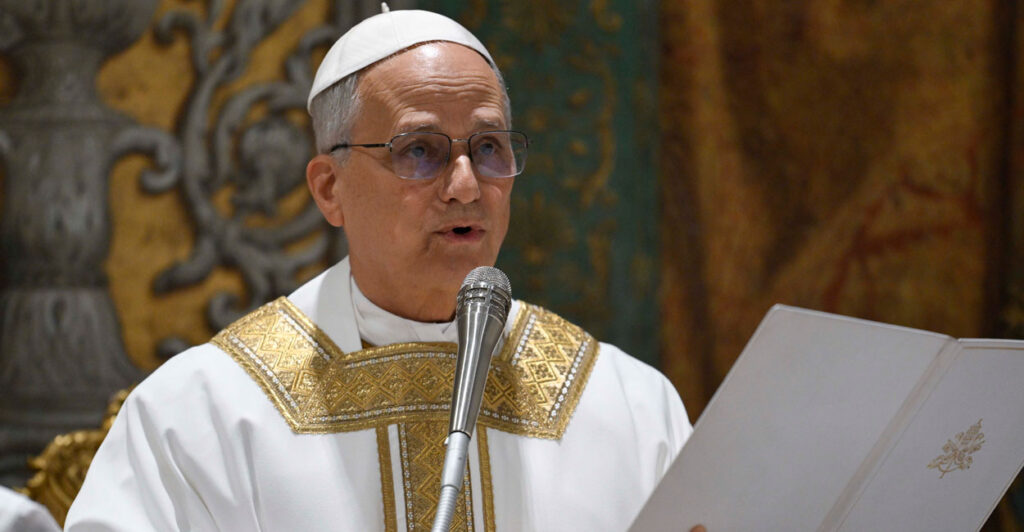 Pope Leo XIV leads the Pro Ecclesia Mass in the Sistine Chapel on May 9 in Vatican City, Vatican.