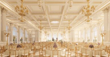 Picture of the plans for the new White House ballroom.