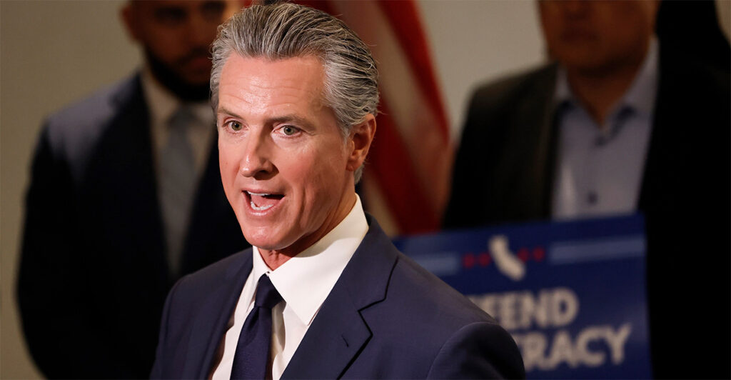 Democrat California Gov. Gavin Newsom