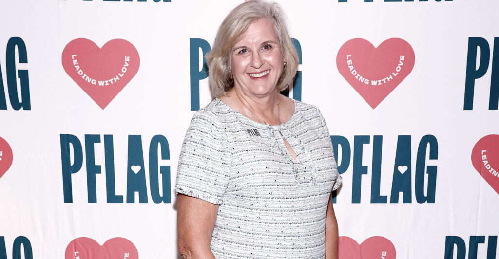 Susan Thronson, Chair, PFLAG National Board of Directors attends PFLAG National's "Love Takes Justice" Event at Washington Marriott Capitol Hill on September 18, 2024 in Washington, DC.