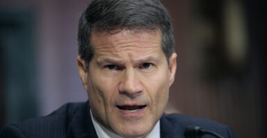 Dean John Sauer, President Donald Trump's nominee to be U.S. solicitor general, testifies during his confirmation hearing