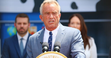 Health and Human Services Secretary Robert F. Kennedy Jr. is seen here on July 14 at a news conference outside the Department of Agriculture.