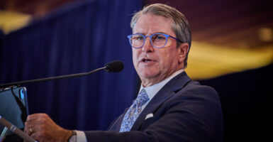 Patrick Deneen speaks at the National Conservatism Conference in Washington D.C. on Sept. 4, 2025.