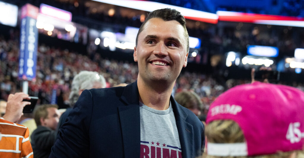 Charlie Kirk is seen here at the Republican National Convention in Milwaukee, Wis., on July 17, 2024.