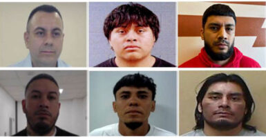 Mugshots of six criminal illegal aliens