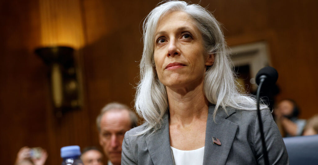 Former Director of the Centers for Disease Control and Prevention Susan Monarez arrives to testify before the Senate Committee on Health, Education, Labor, and Pensions on Wednesday.