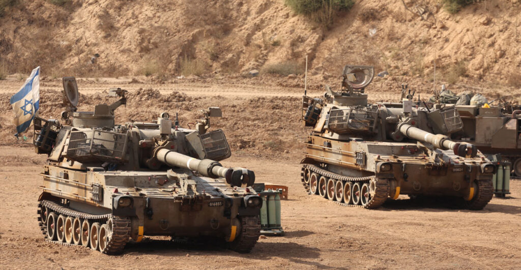 Israeli tanks rumble near border with Gaza.