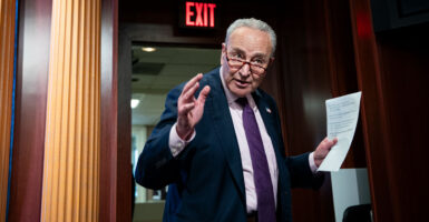 Senate Minority Leader Chuck Schumer, D-N.Y., speaks during a news conference in the U.S. Capitol on June 27, 2025.