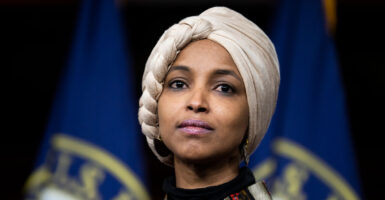 Congresswoman Ilhan Omar, who has criticized Charlie Kirk after his assassination, speaks in the United States Capitol