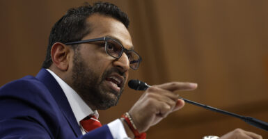 FBI Director Kash Patel testifies before the Senate Judiciary Committee on Sept. 16.