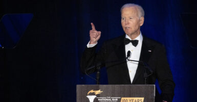 Former U.S. President Joe Biden speaks at the National Bar Association's annual convention on July 31, 2025.
