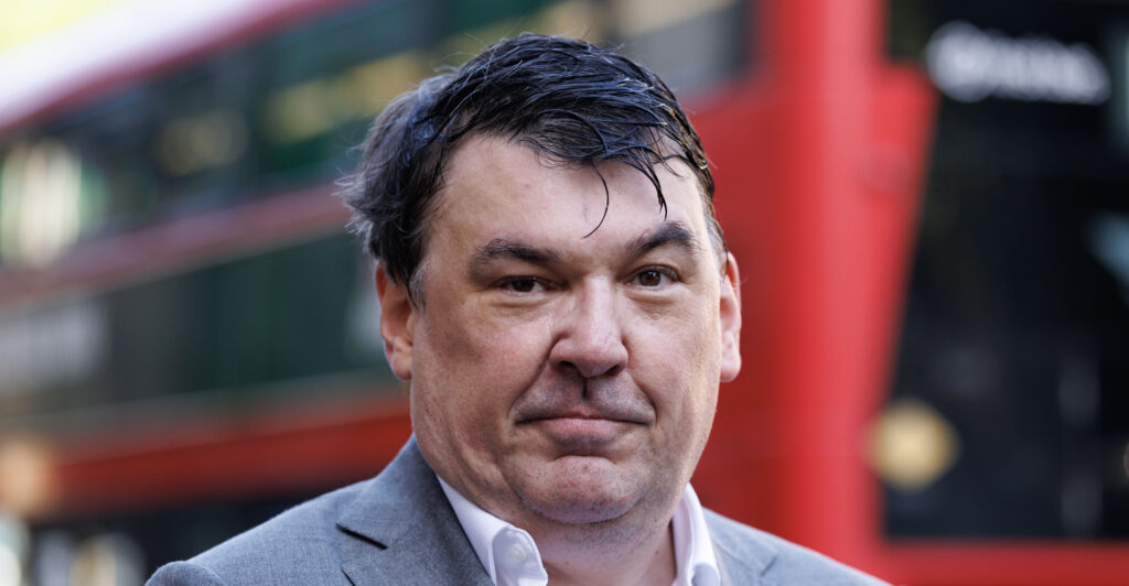 Graham Linehan arrives at Westminster Magistrates Court.