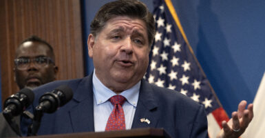 Illinois Governor JB Pritzker speaks to the press on September 02, 2025 in Chicago, Illinois. They called the press conference to address President Donald Trump's threat to bring the National Guard and an influx of ICE agents into the city to help control crime.