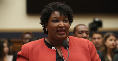 Unsuccessful Georgia gubernatorial candidate Stacey Abrams is seen here on June 25, 2019, testifying before a House subcommittee.