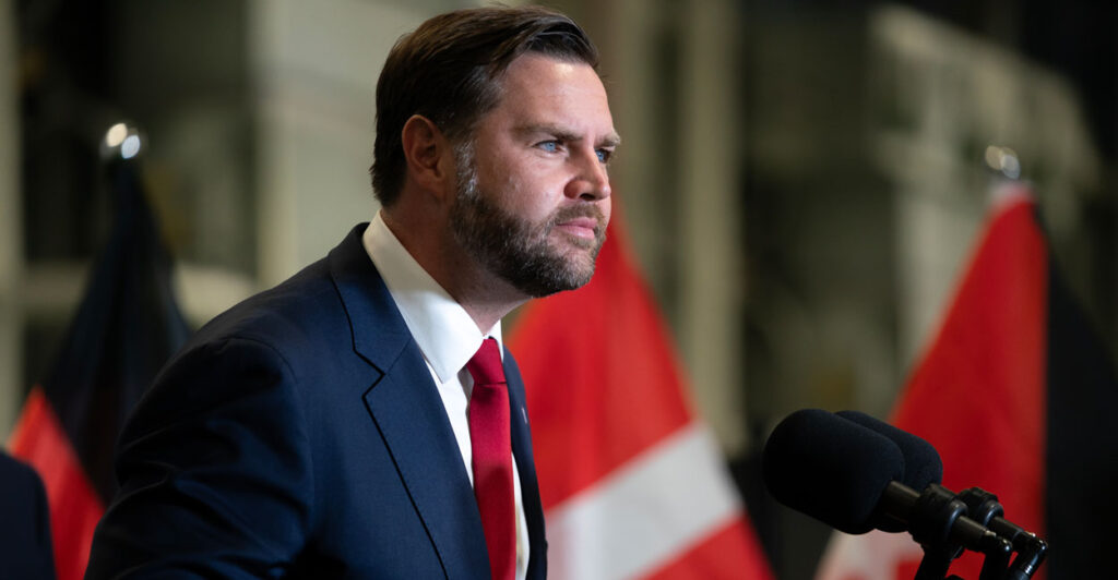 Vice President JD Vance speaks at a press conference after a military briefing at the Civilian Military Coordination Center on Tuesday in Kiryat Gat, Israel. Vance was scheduled to meet with Israeli Prime Minister Benjamin Netanyahu in ongoing efforts to maintain the ceasefire between Israel and Hamas.