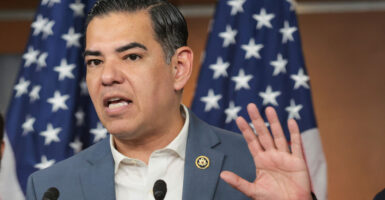 Rep. Robert Garcia, D-Calif., speaks at a press conference at the Capitol on April 10.