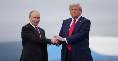Russian President Vladimir Putin and U.S. President Donald Trump