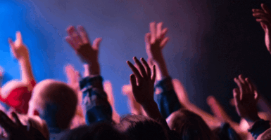 Raised hands worshiping