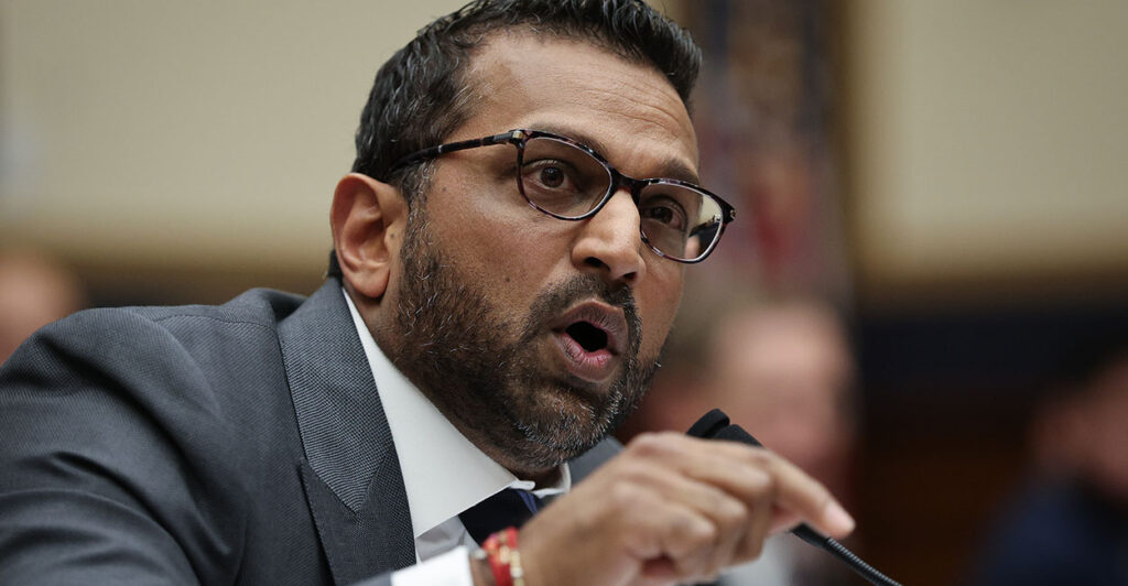 Kash Patel in a suit