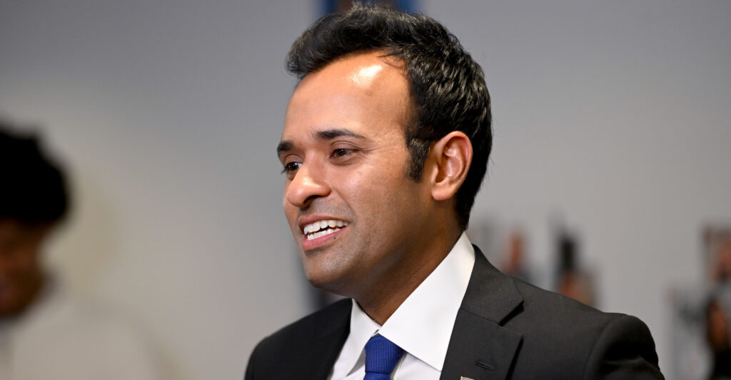 Close-up of Vivek Ramaswamy.