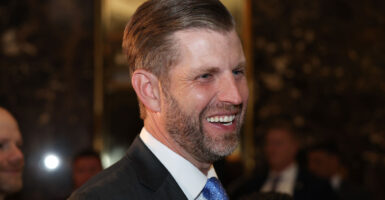 Eric Trump smiling