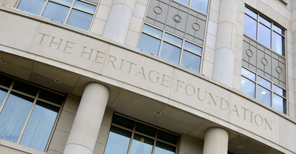 The Heritage Foundation building.