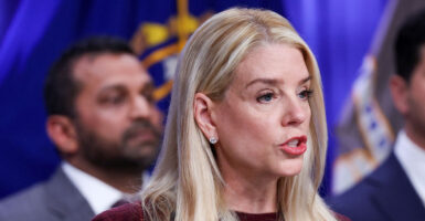 Close-up of Pam Bondi