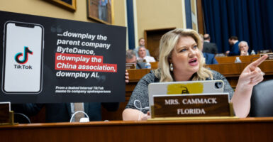 Rep. Kat Cammack, R-Fla., questioning TikTok CEO Shou Zi Chew on March 23, 2023.