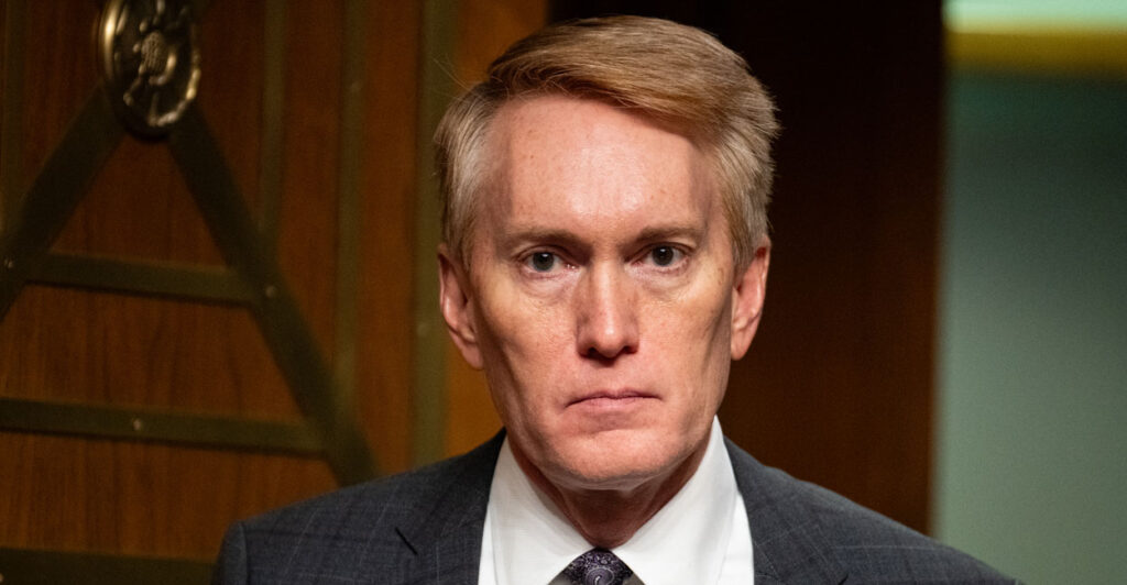 Senator James Lankford of Oklahoma in the Capitol.