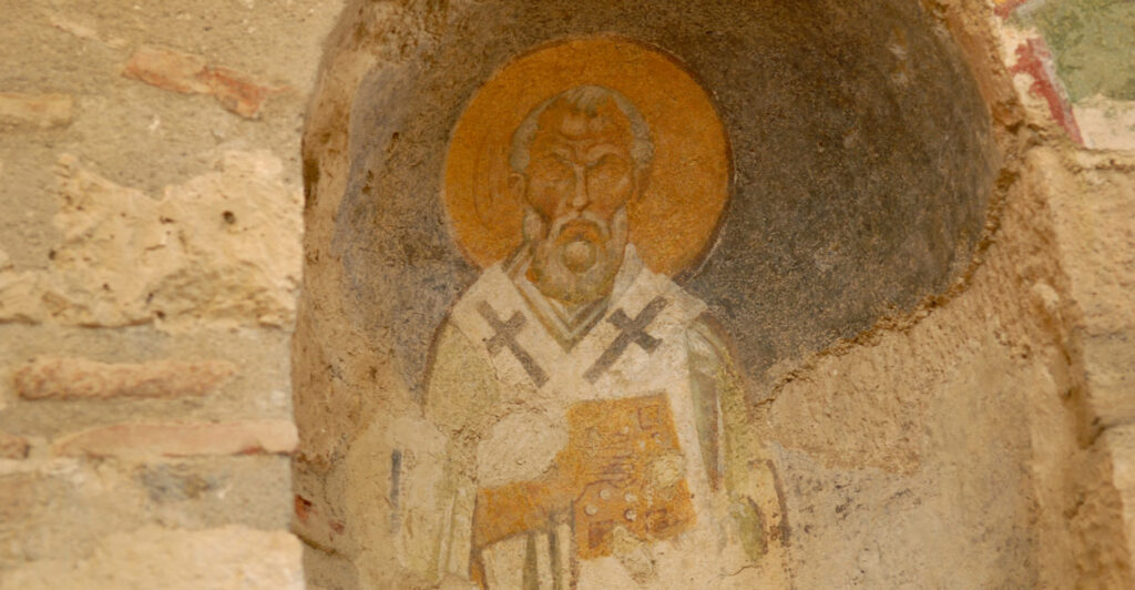 Fresco of St. Nicholas.