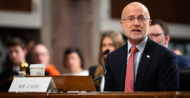FCC Chair Brendan Carr testifying before Congress.