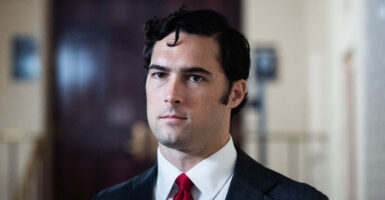 Congressman Brandon Gill in the United States Capitol building.