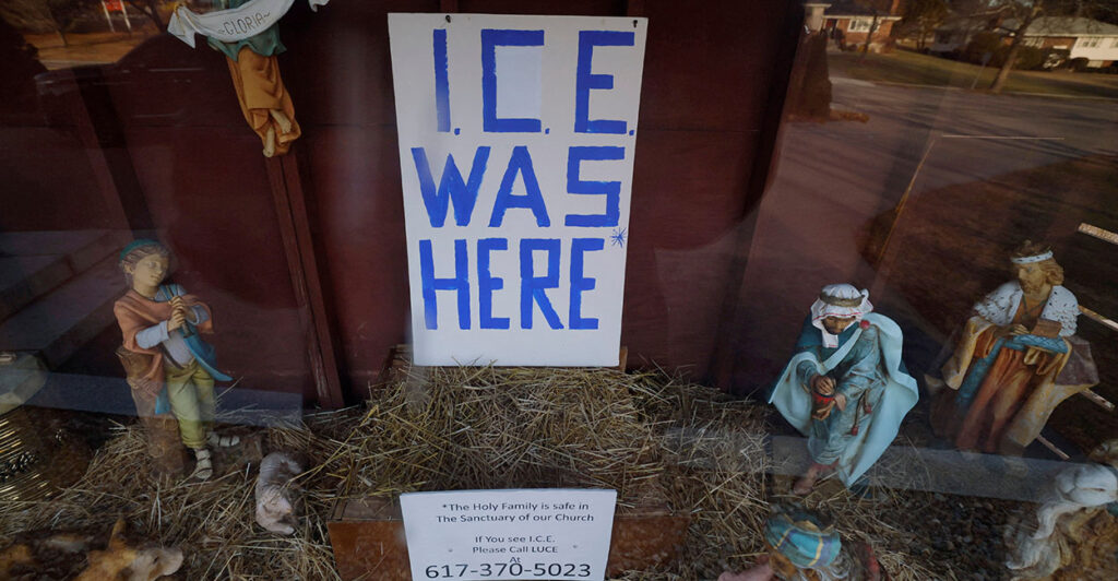 Left-leaning churches are demonizing immigration enforcement by claiming Jesus was a refugee at Christmas.