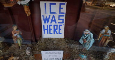 Left-leaning churches are demonizing immigration enforcement by claiming Jesus was a refugee at Christmas.