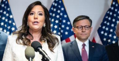 Elise Stefanik and Mike Johnson