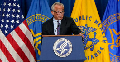 U.S. Health and Human Services (HHS) Secretary Robert F. Kennedy Jr., speaks during a press conference at the Department of Health and Human Services in Washington, D.C., U.S., November 10, 2025. REUTERS/Elizabeth Frantz