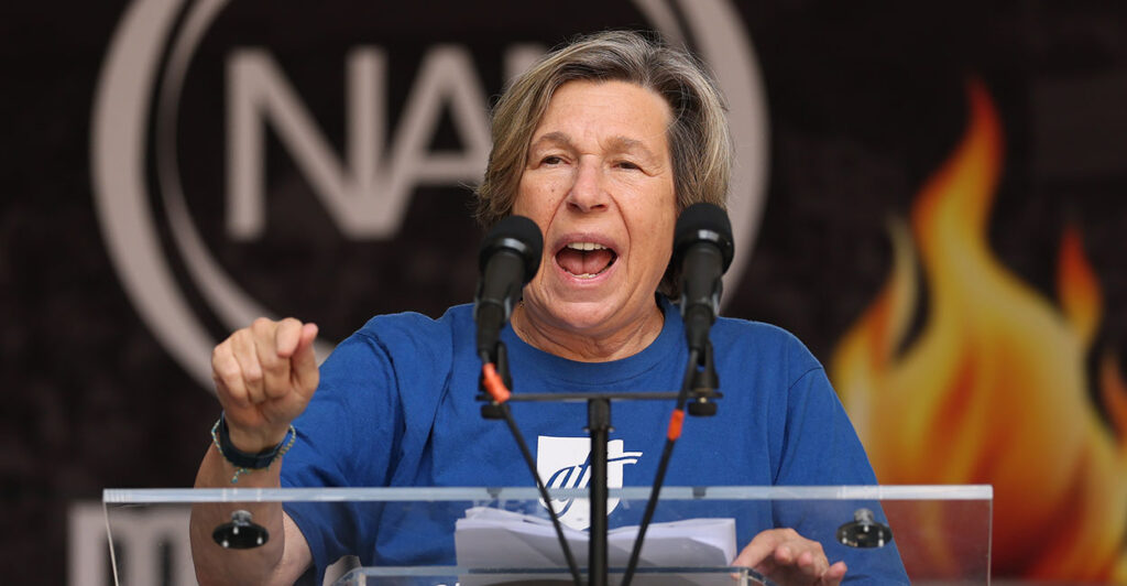 Major labor unions, including Randi Weingarten's American Federation of Teachers, sent millions in members' dues to support political causes, a new report from the Commonwealth Foundation shows.