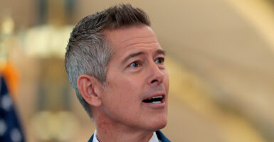 Close-up profile of Sean Duffy.