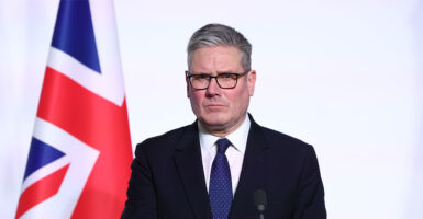 PARIS, FRANCE - JANUARY 6: Keir Starmer Prime Minister of Great Britain attends a Press Conference during the 'Coalition Of The Willing' meeting at Elysee Palace on January 6, 2026 in Paris, France. Leaders from around 30 countries are gathering in Paris to discuss military support for Ukraine, amid ongoing negotiations on a US-brokered peace plan to end Russia's war in Ukraine. (Photo by Tom Nicholson/Getty Images)