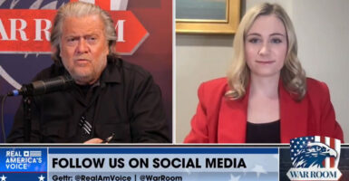 Steve Bannon and Elizabeth Mitchell on "War Room"