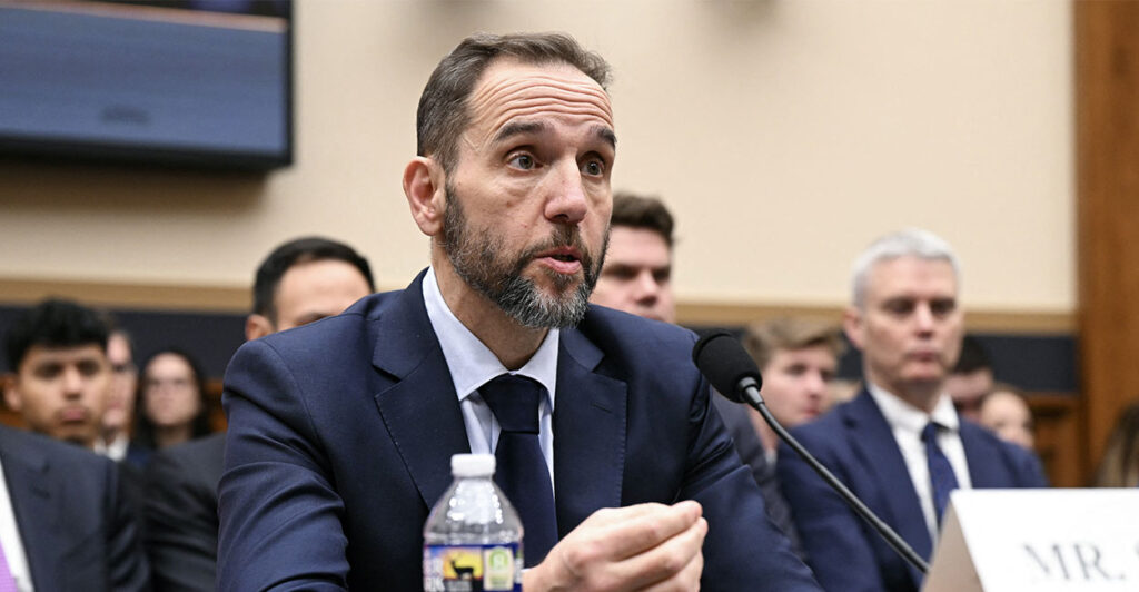 Former US special counsel Jack Smith, testifies before the House Judiciary Committee about his investigations into President Donald Trump, in the Rayburn House Office Building on Capitol Hill in Washington, DC, on January 22, 2026. Former special counsel Jack Smith defended his prosecution of Donald Trump on Thursday, accusing him of engaging in a "criminal scheme" to overturn the results of the 2020 presidential election he lost to Democrat Joe Biden. (Photo by SAUL LOEB / AFP via Getty Images)