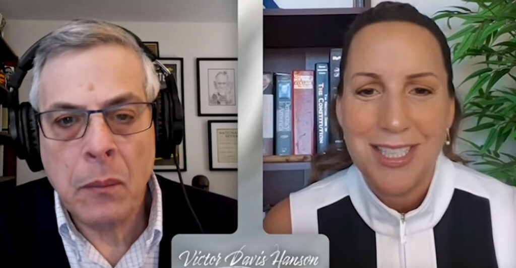 Jack Fowler and Jennifer Kabbanny in a split-screen shot.