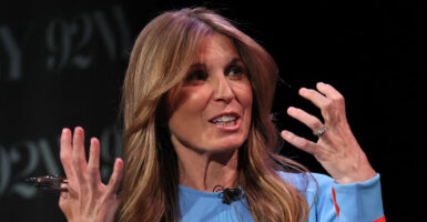 NEW YORK, NEW YORK - MAY 30: Nicolle Wallace speaks onstage during Former FBI Director James Comey In Conversation With MSNBC's Nicolle Wallace at 92NY on May 30, 2023 in New York City. (Photo by Dia Dipasupil/Getty Images)