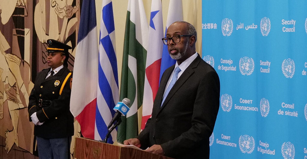 U.N. Security Council President Abukar Dahir Osman, Somalia's representative, owns an Ohio health care company connected to Medicaid fraud, Health and Human Services confirms.