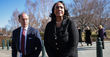 WASHINGTON, DC - JANUARY 21: Federal Reserve Governor Lisa Cook (R) and attorney Abbe Lowell leave the U.S. Supreme Court on January 21, 2026 in Washington, DC. The Supreme Court is hearing oral arguments in Trump v. Cook. This landmark case centers on President Donald Trump's attempt to fire Federal Reserve Governor Lisa Cook, testing the legal boundaries of presidential power and the independence of the central bank. (Photo by Kevin Dietsch/Getty Images)
