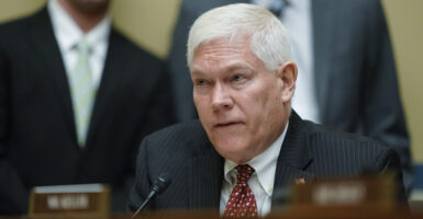 WASHINGTON, DC - JUNE 08: Rep. Pete Sessions (R-TX) speaks during a House Committee on Oversight and Reform hearing on gun violence on June 8, 2022 in Washington, DC. (Photo by Andrew Harnik-Pool/Getty Images)